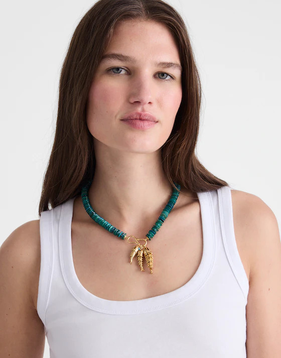 Madewell x Shopbop Beaded Fish Statement Necklace | Madewell