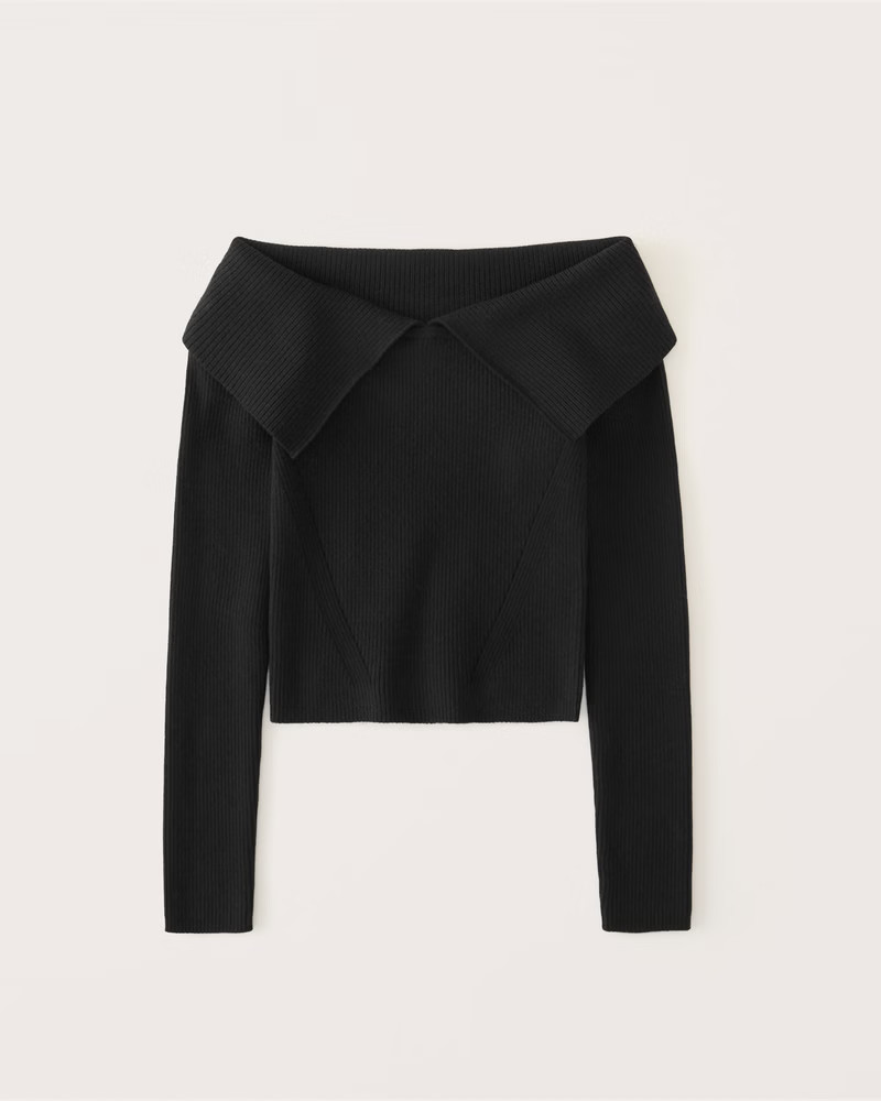 Off-The-Shoulder Slim Sweater | Abercrombie & Fitch (US)