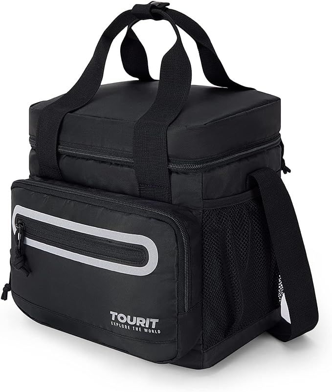 TOURIT Large Lunch Bag 14L Insulated Lunch Box Lunch Cooler for Men&Women Work, Black | Amazon (US)