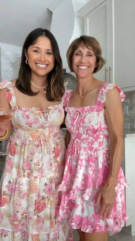 How adorable are these floral dresses from yumi Kim? We’re both wearing sz small!
…
#dresses #yumikim #floraldress #yumikimdress 

#LTKstyletip #LTKfamily #LTKSeasonal