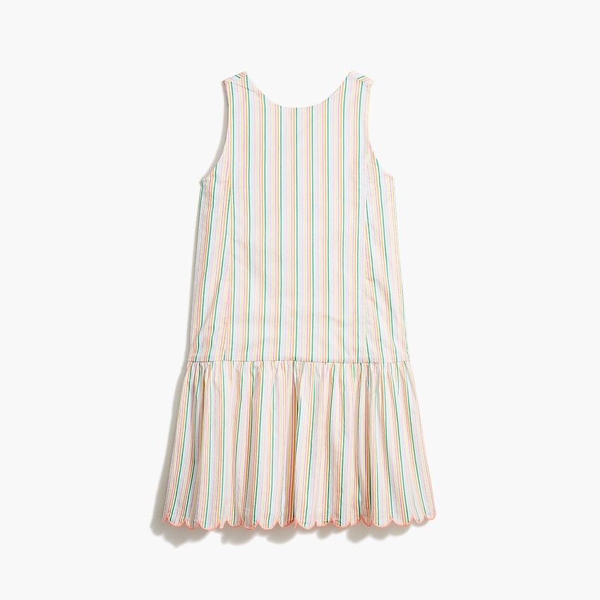 Girls' striped cotton poplin dress | J.Crew Factory