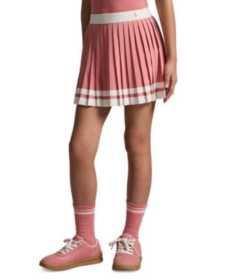 Girls' 7-16 Striped Pleated Pull-On Skort | Macy's