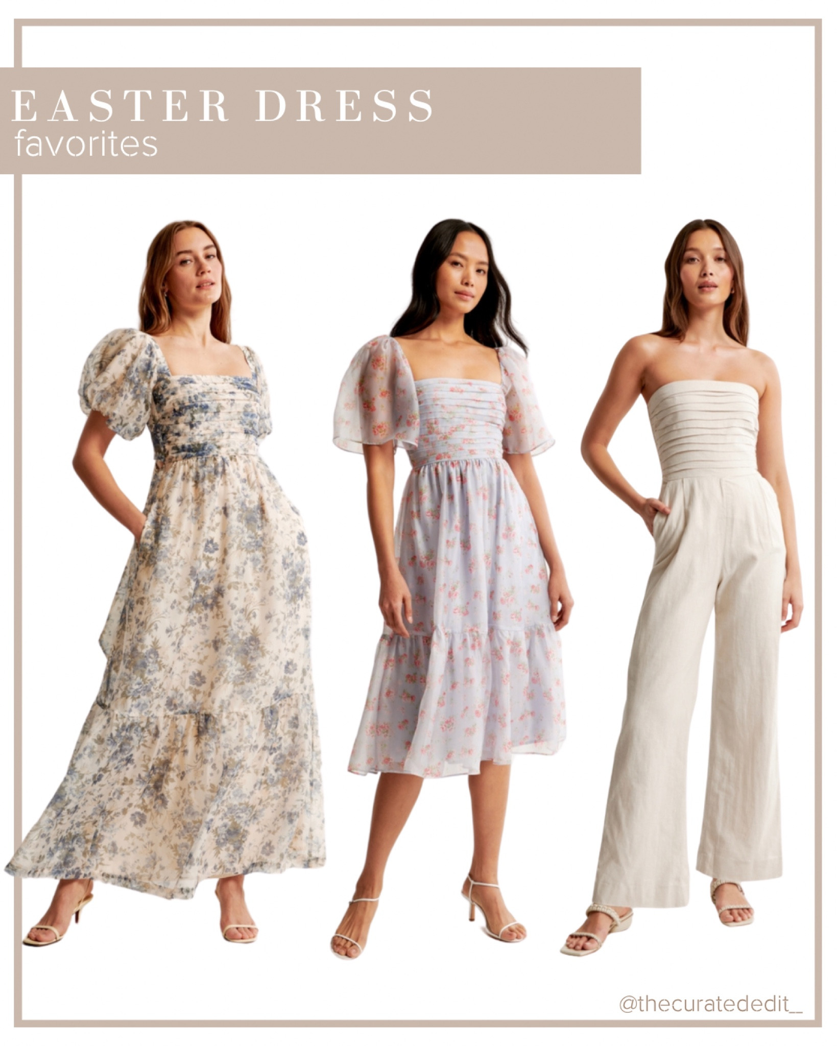 Spring Favorites: Neutral spring floral print dresses and jumpsuit - perfect for Easter 

easter dress, Easter, Easter outfit, spring dress, spring outfit Inspo  

#LTKSeasonal #LTKstyletip #LTKSpringSale