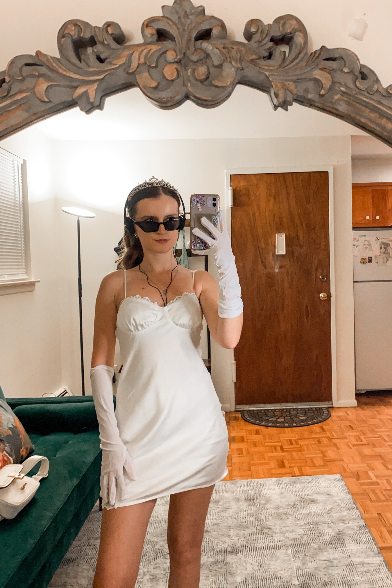 white bias cut dress Bias Cut Dress
