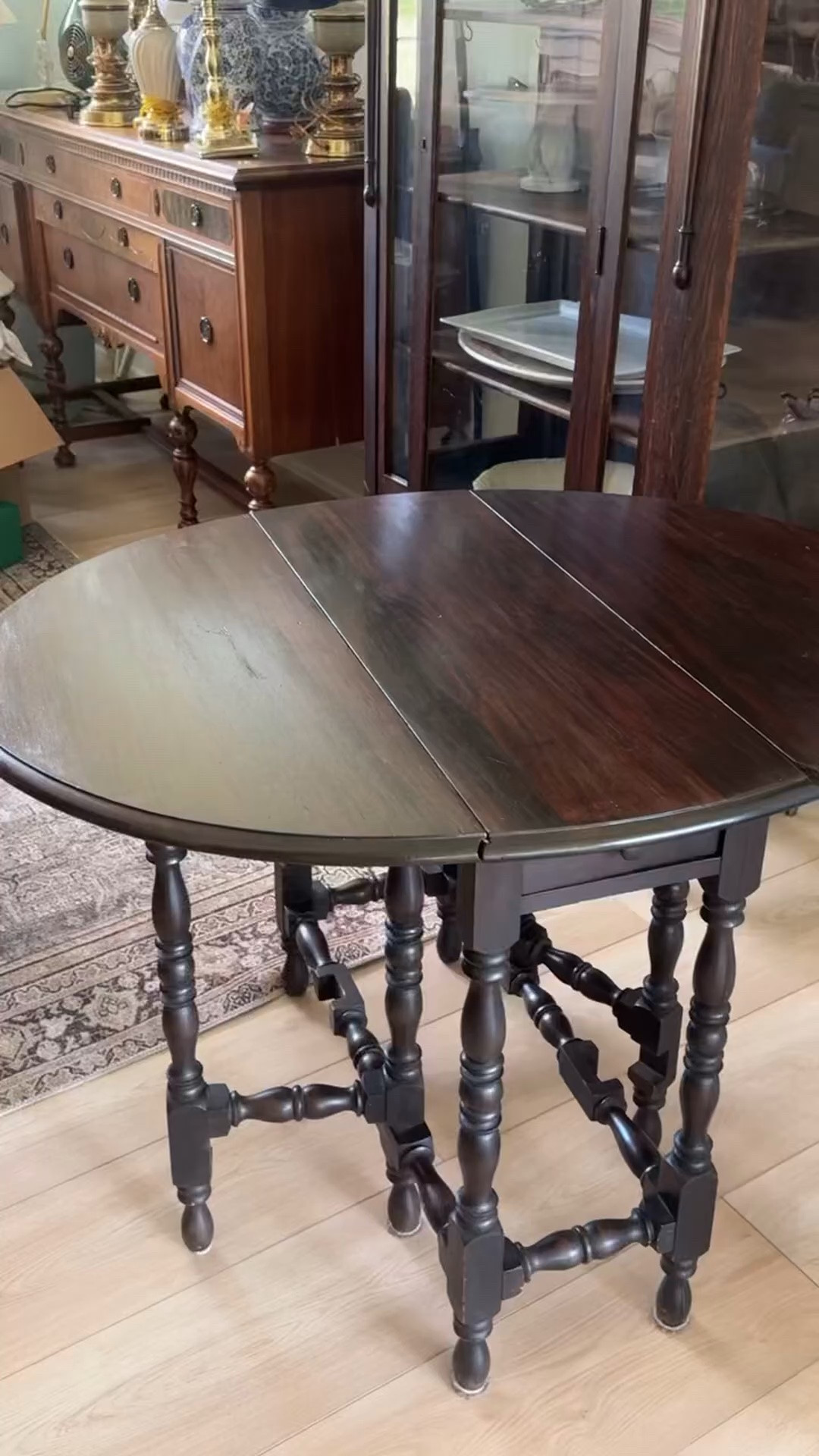 Dark walnut stain for a wooden table makeover!

#LTKHome