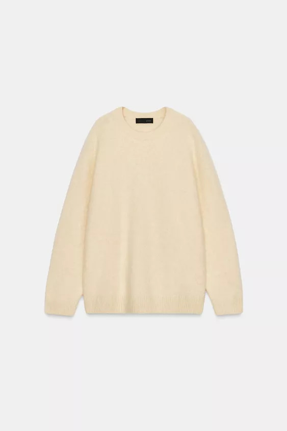 BRUSHED EFFECT WOOL AND CASHMERE JUMPER | Zara DE