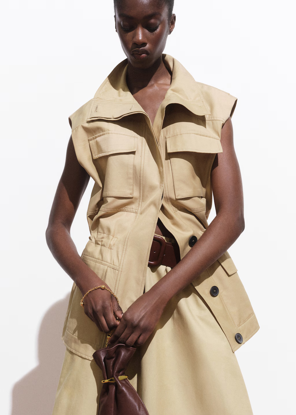 Oversized-Weste mit Cargo-Taschen - Damen | MANGO Deutschland | Mango EU