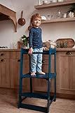 Toddler Step Stool Kids/Helper tower/Learning tower/Montessori furniture/Classic Tower Blue | Amazon (US)