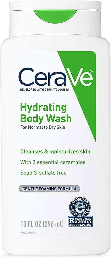 CeraVe Body Wash for Dry Skin | Moisturizing Body Wash with Hyaluronic Acid and Ceramides | Parab... | Amazon (US)