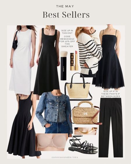 May’s bestsellers!
Linen dress
Midi dress
Striped sweater
Denim jacket
Strapless bra
Trousers
Straw bags
Summer bags
Gold collar necklace
Strappy sandals 

#LTKSeasonal