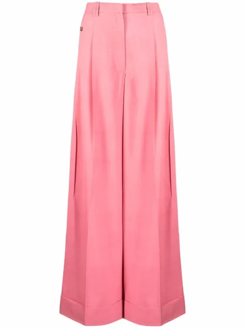 Flou pressed-crease palazzo trousers | Farfetch (AU)