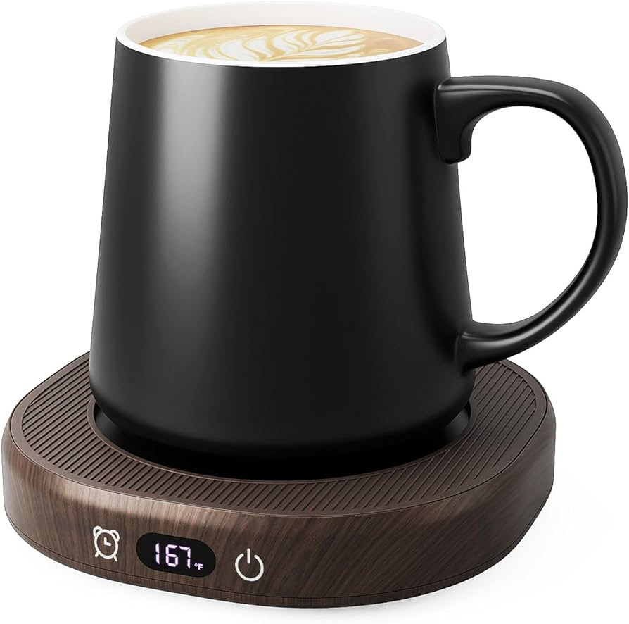 Coffee Mug Warmer & Mug Set for desk, Smart Auto Shut Off Electric Cup Warmer for Office & Home, ... | Amazon (US)