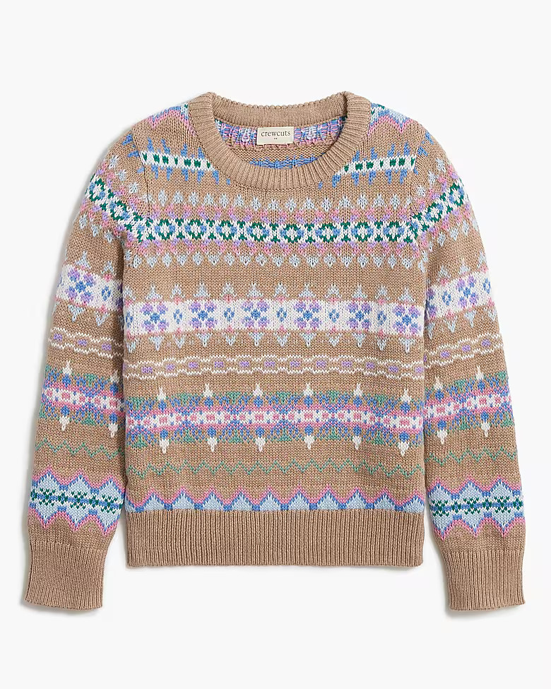 Girls' Fair isle sweater | J.Crew Factory