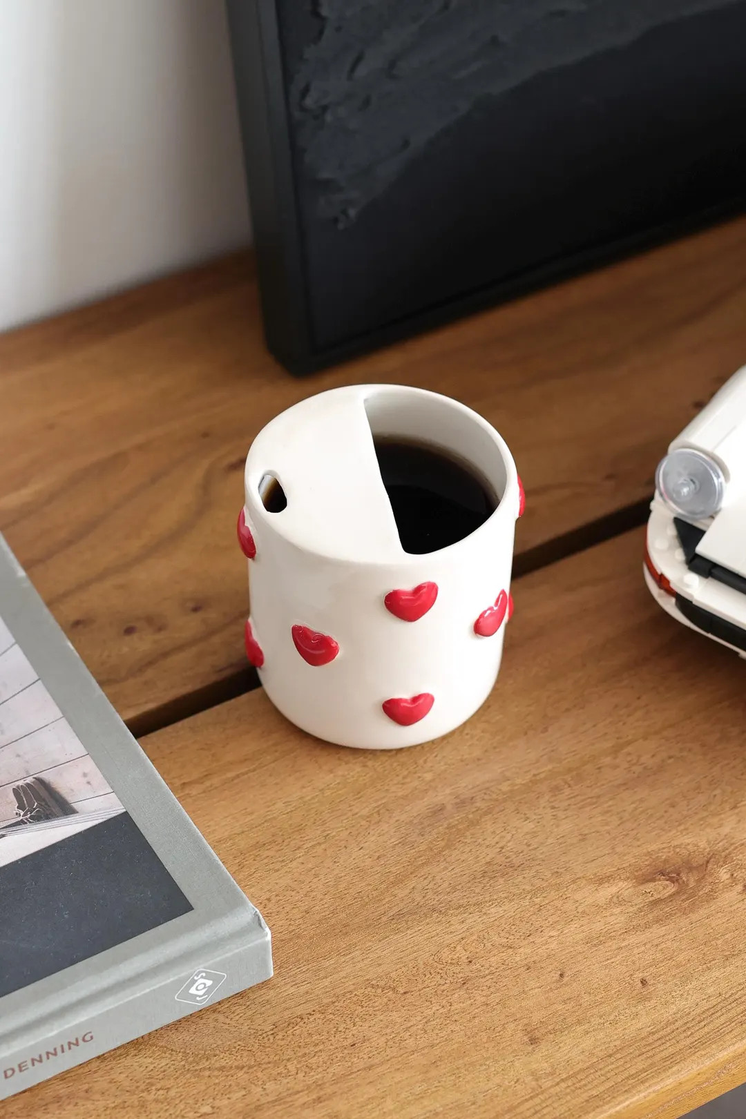 Heart Ceramic Tumbler: Handmade Rustic Pottery Mug, 10 Oz - Etsy | Etsy (US)