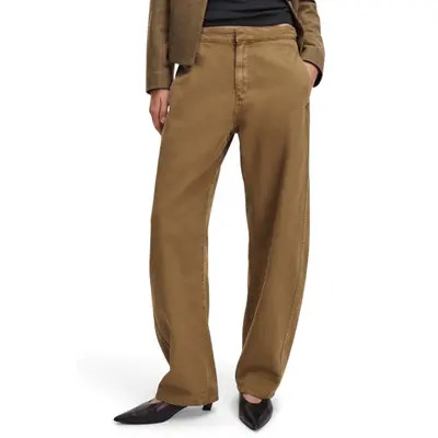 rag & bone Vito Barrel Leg Canvas Pants in Ecru at Nordstrom, Size 10 | Nordstrom