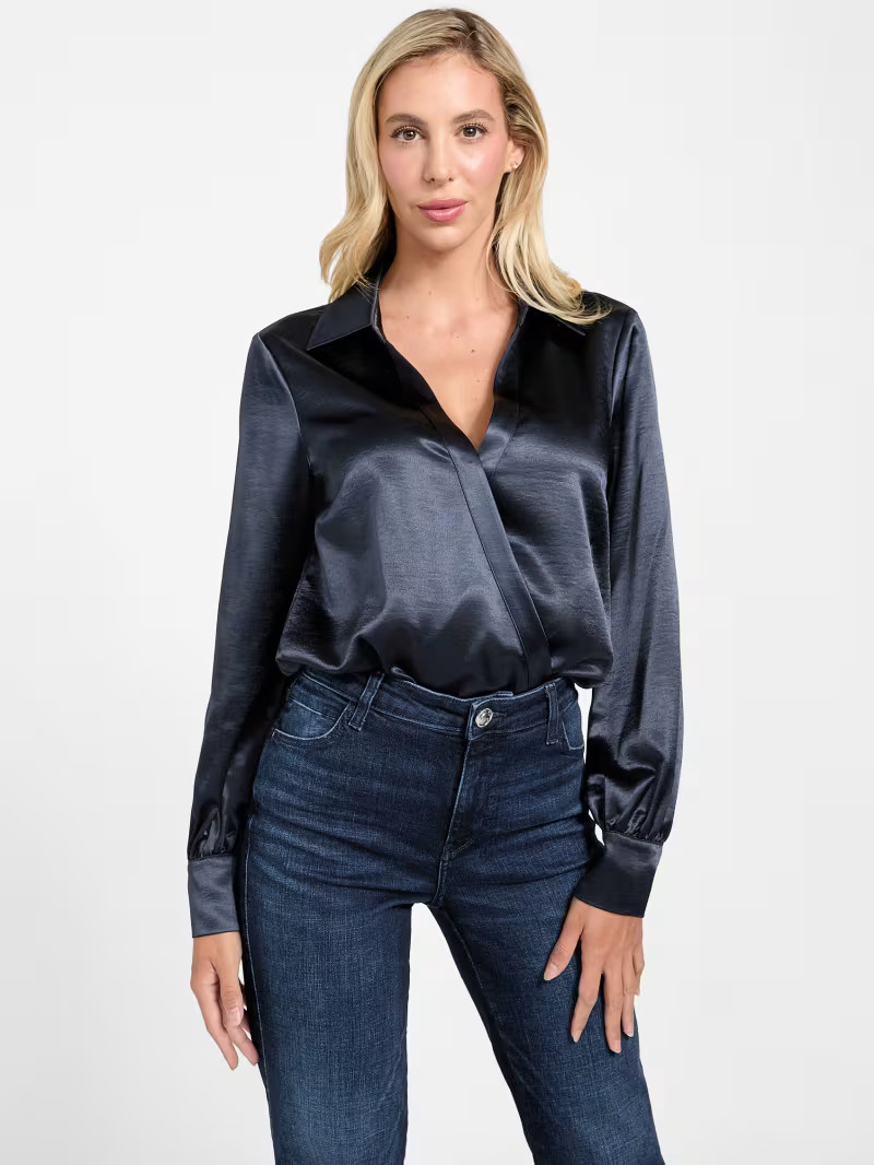 Eco Leah Satin Bodysuit | Guess US | Guess (US)