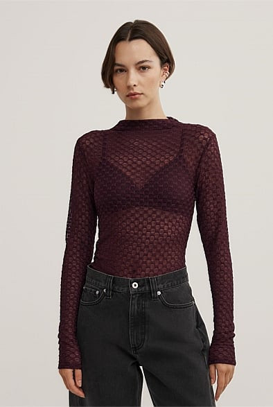 Lace sheer top | Witchery (AU)