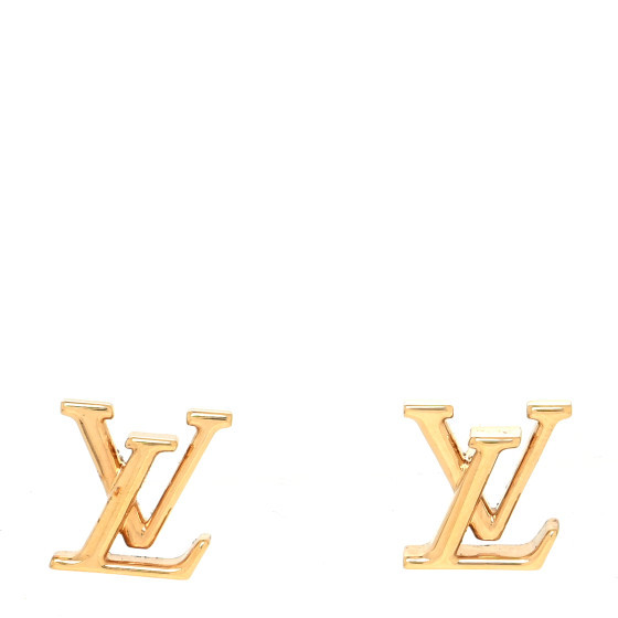 LOUIS VUITTON Metal LV Iconic Earrings Gold | FASHIONPHILE (US)