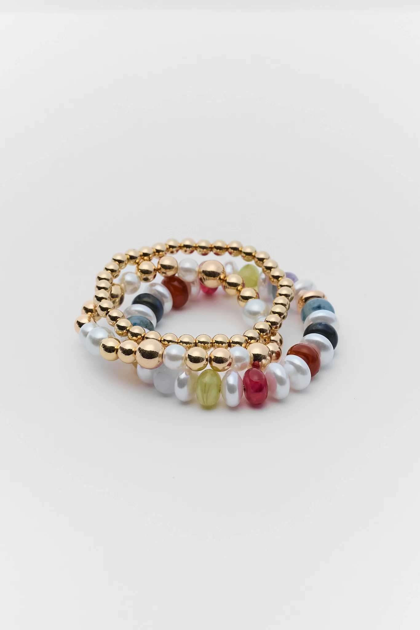 Reina Multi Beaded Bracelet Set | Avara