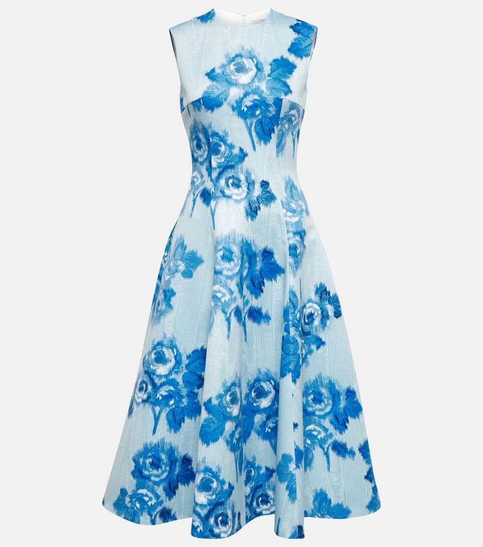 Mara floral duchesse midi dress | Mytheresa (US/CA)