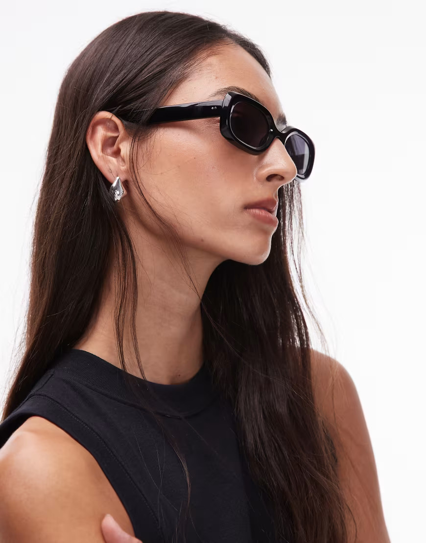 Jimmy Fairly The Abyss rectange sunglasses in black | ASOS (Global)