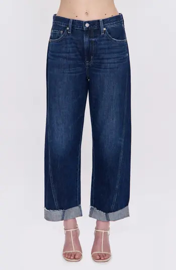 Kacey Cuffed High Waist Boyfriend Jeans | Nordstrom