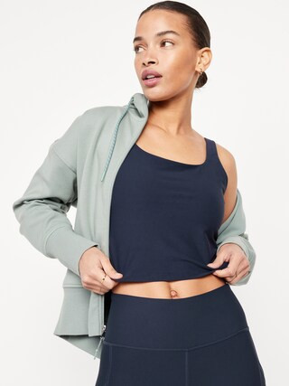 Light Support PowerSoft Longline Sports Bra | Old Navy (US)