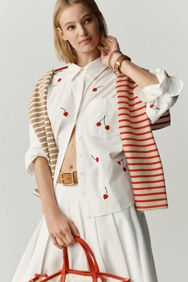 The Shrunken Bennet Buttondown Shirt by Maeve | Anthropologie (US)