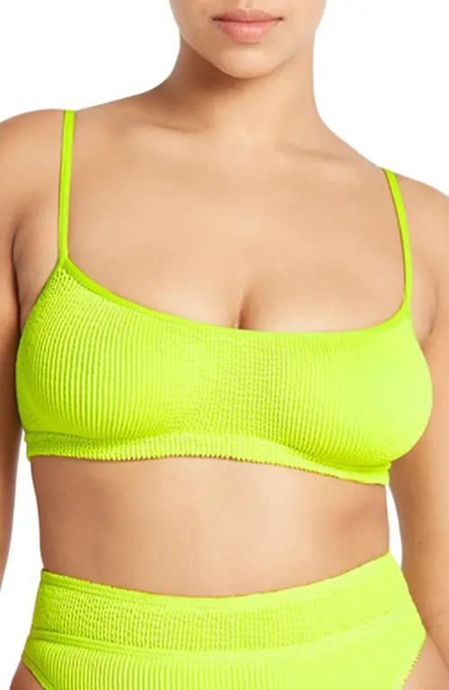 bond-eye Strap Saint Bikini Top in Sunny Lime at Nordstrom | Nordstrom