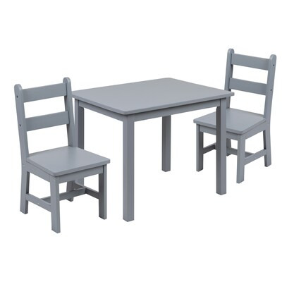 Flash Furniture Gray Square Kid's Play Table (Set Of 2 Chairs) | Lowe's