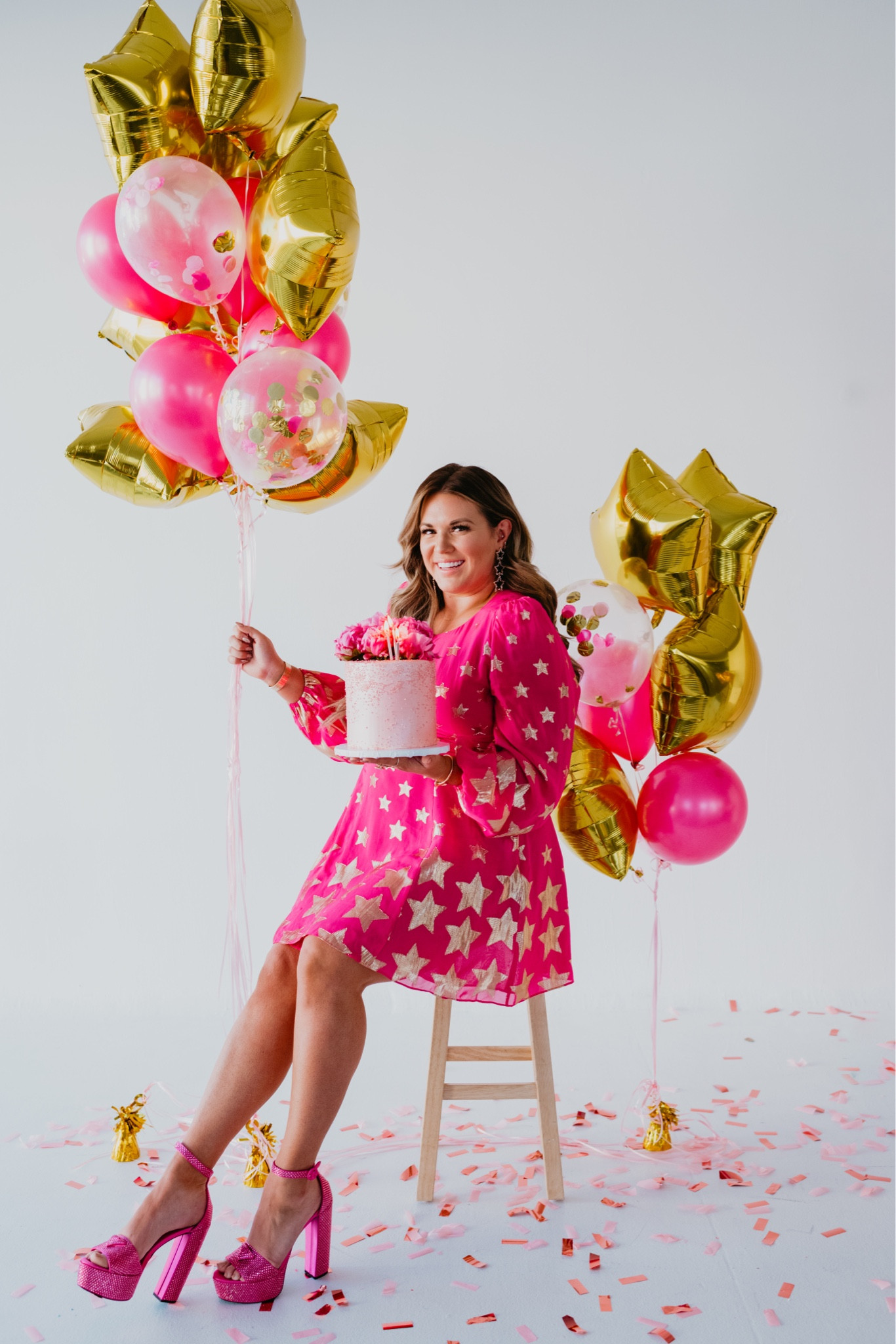 curvy hot pink and gold star birthday dress! wearing size 14 

#LTKSeasonal #LTKcurves #LTKHoliday