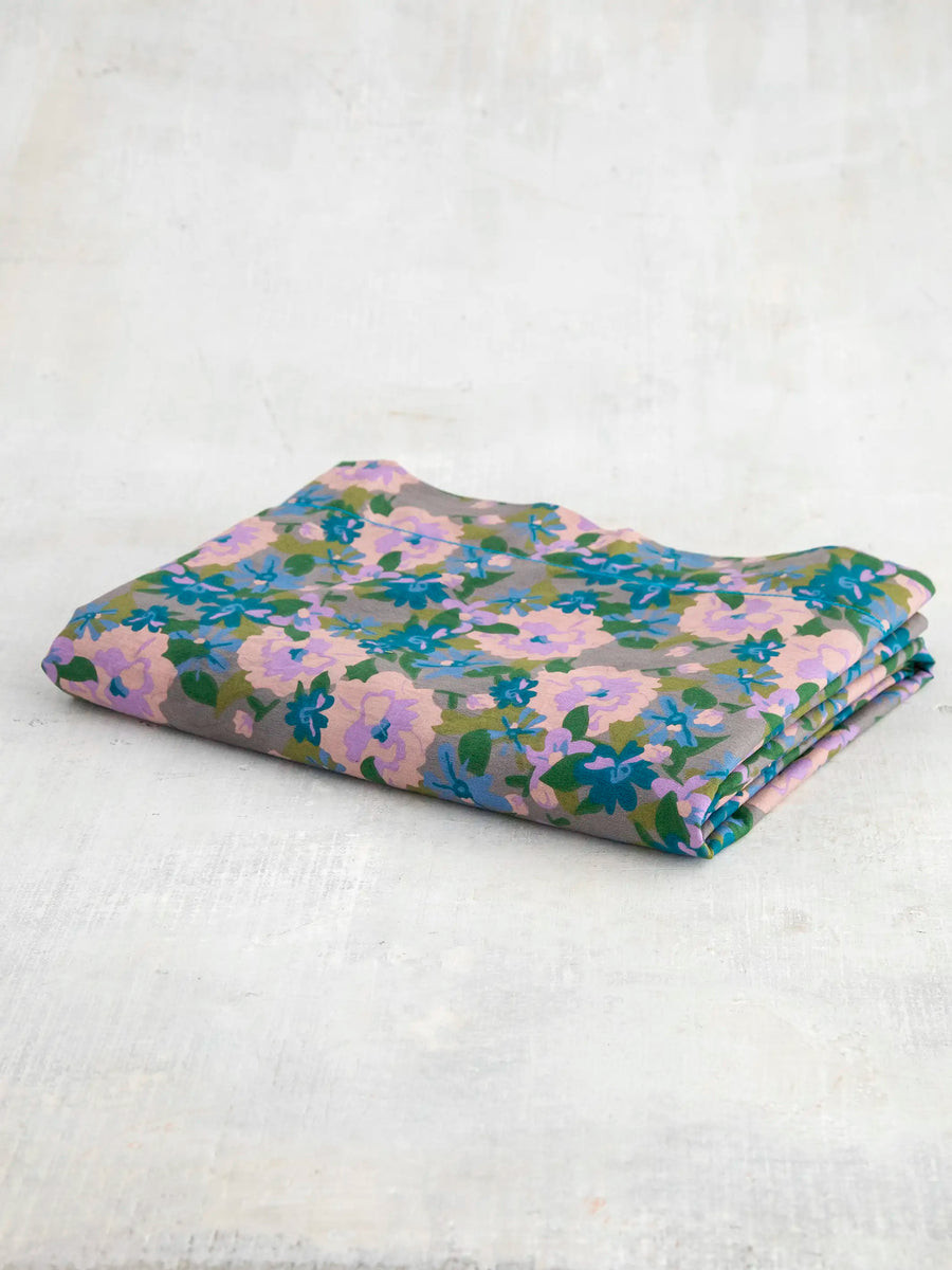 Mix & Match Soft Cotton Flat Sheet - Blue Molly | Natural Life