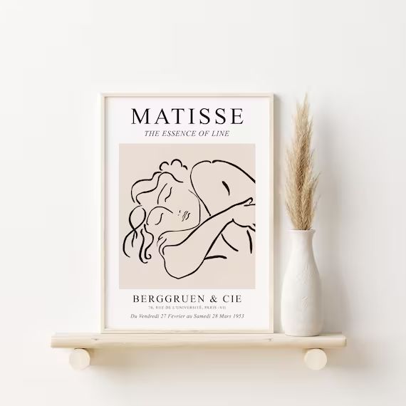 Henri Matisse Sleeping Woman Print, DIGITAL DOWNLOAD, Matisse Exhibition Poster, Woman Line Drawi... | Etsy ROW