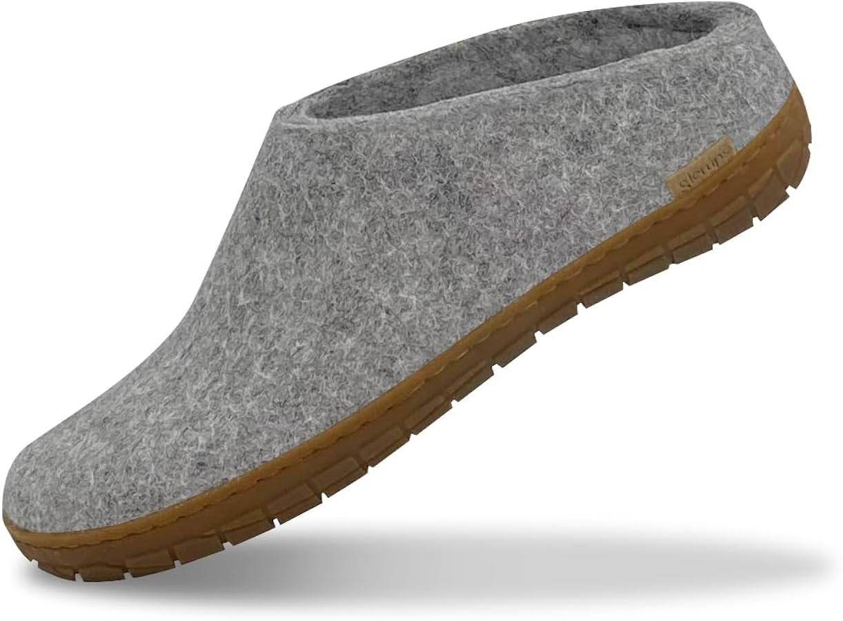 GLERUPS Slip On Slippers Women and Men with Rubber Sole | Unisex Slip-on Wool Slipper Shoes Women... | Amazon (US)
