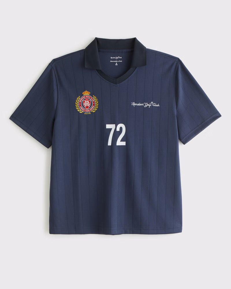 Random Golf Club Soccer Jersey-Inspired Polo | Abercrombie & Fitch (US)