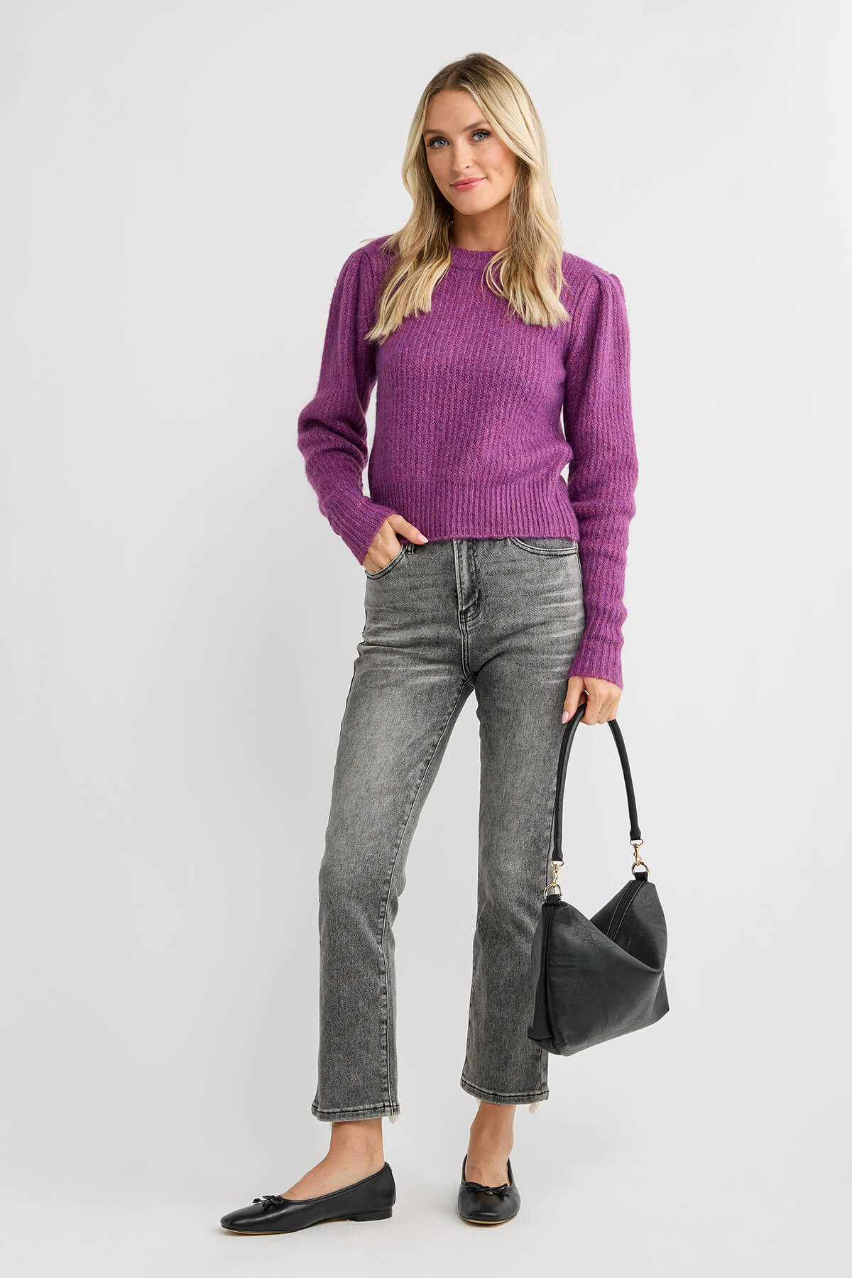 Risen OG Grey Straight Leg Jeans (no front distressing) | Social Threads