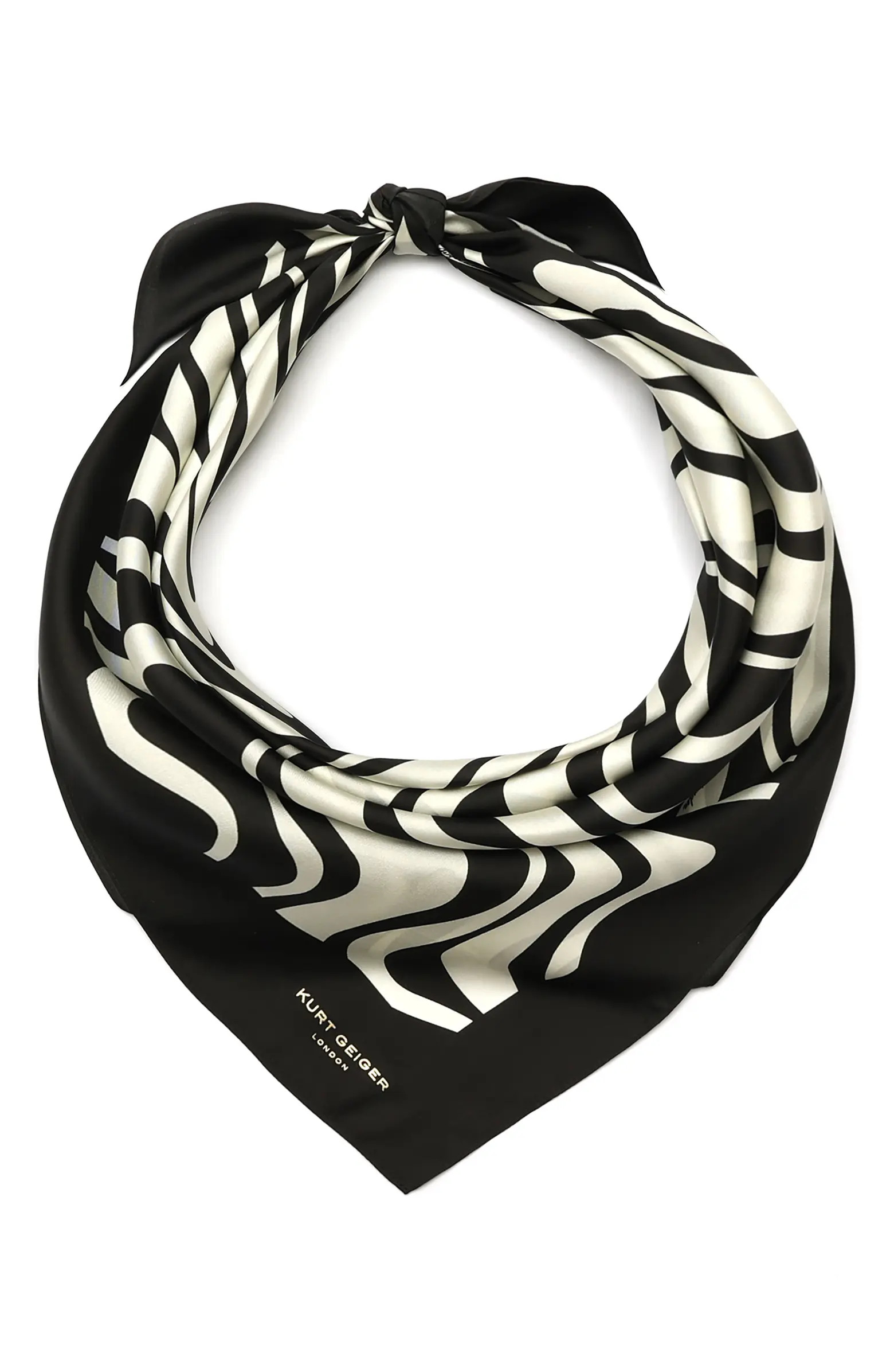 Monochrome Wave Square Scarf | Nordstrom