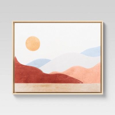 16" x 20" Painted Desert Canvas Brown - Threshold™ | Target