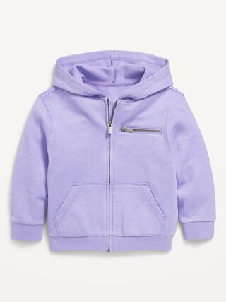Cozy-Knit Unisex Pocket Zip-Front Hoodie for Toddler | Old Navy (US)