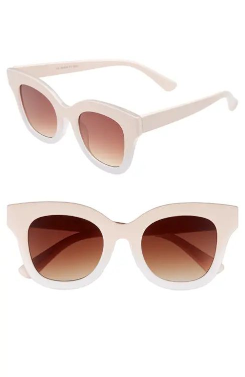 Glance Eyewear 50mm Ombré Square Sunglasses | Nordstrom