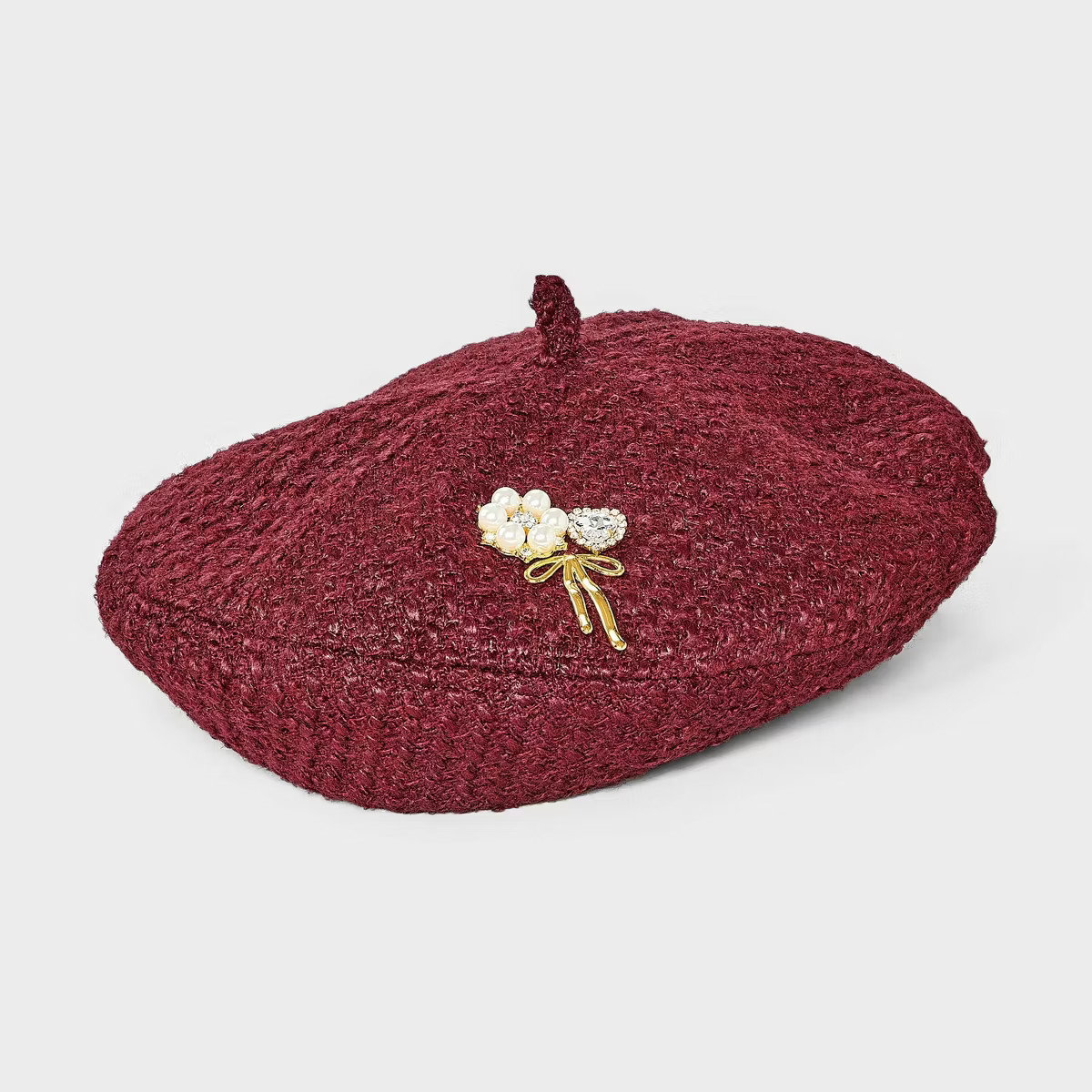 Pearl Embellished Beret Hat - A New Day™ | Target