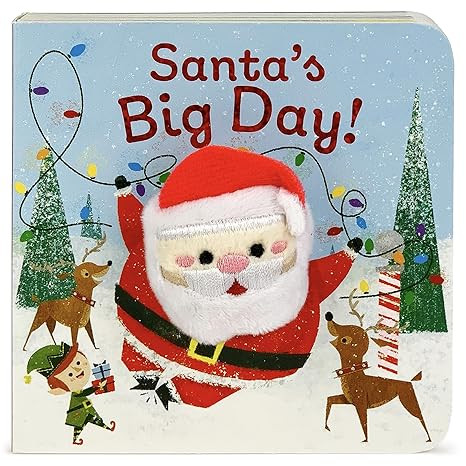 Santa's Big Day Finger Puppet Christmas Board Book Ages 0-4 (Finger Puppet Board Book) | Amazon (US)