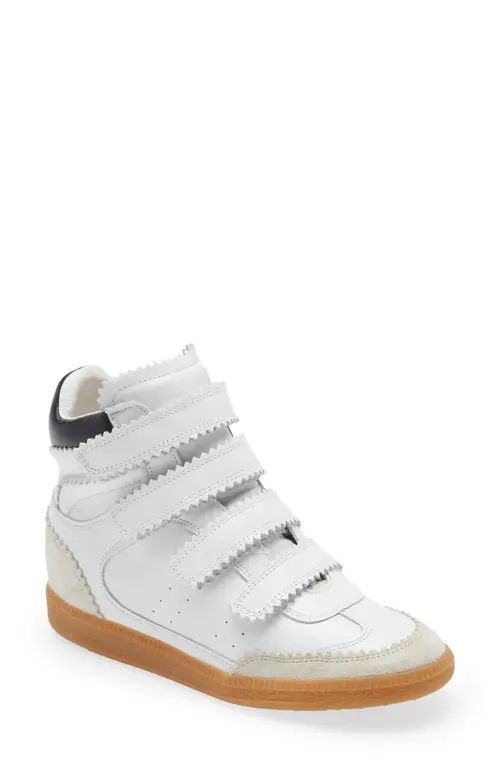Isabel Marant Bilsy High Top Sneaker in White at Nordstrom, Size 6Us | Nordstrom