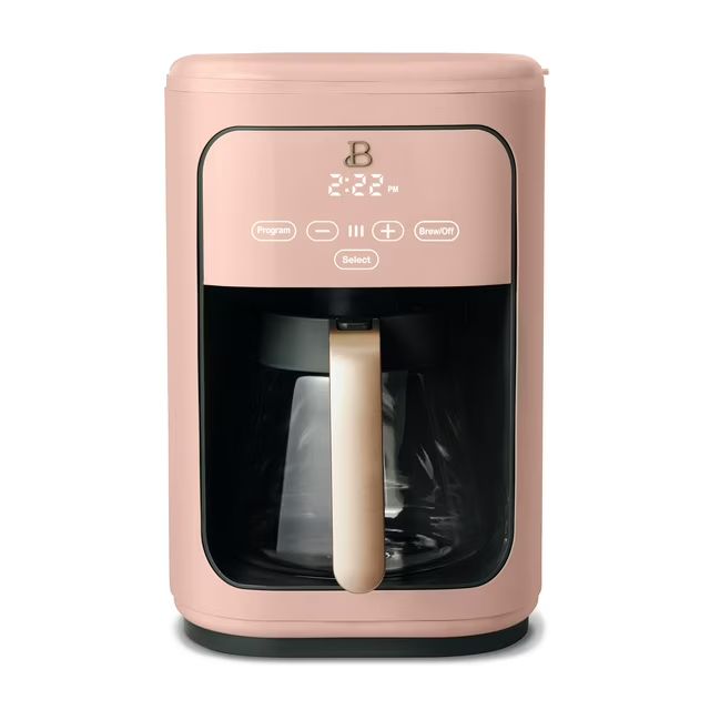 Beautiful 14-Cup Programmable Drip Coffee Maker with Touch-Activated Display, Rose by Drew Barrym... | Walmart (US)