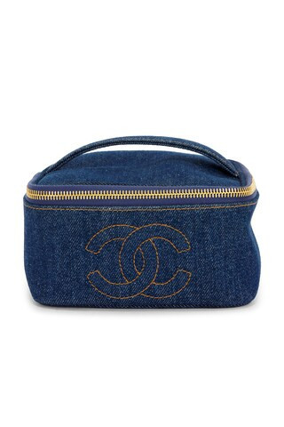 Chanel Denim Vanity Case in Denim-Medium | FWRD 