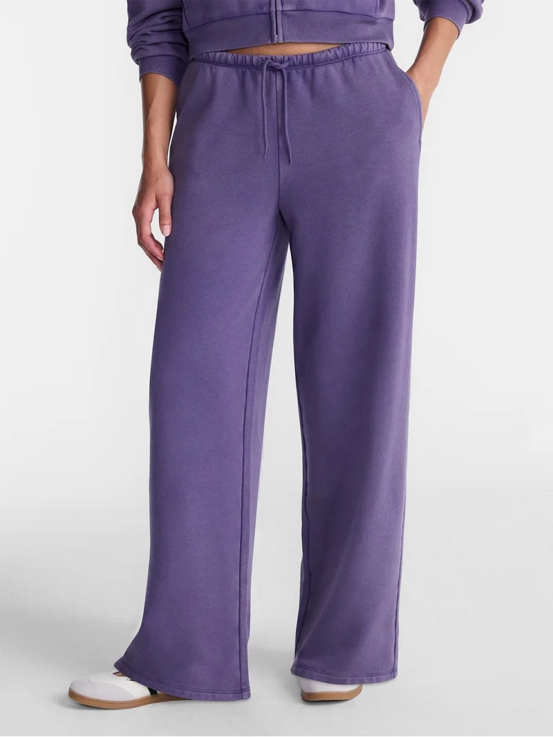 No Boundaries Mini Waist Fleece Pants, 30'' Inseam, Women\u2019s XXS-XXL | Walmart (US)