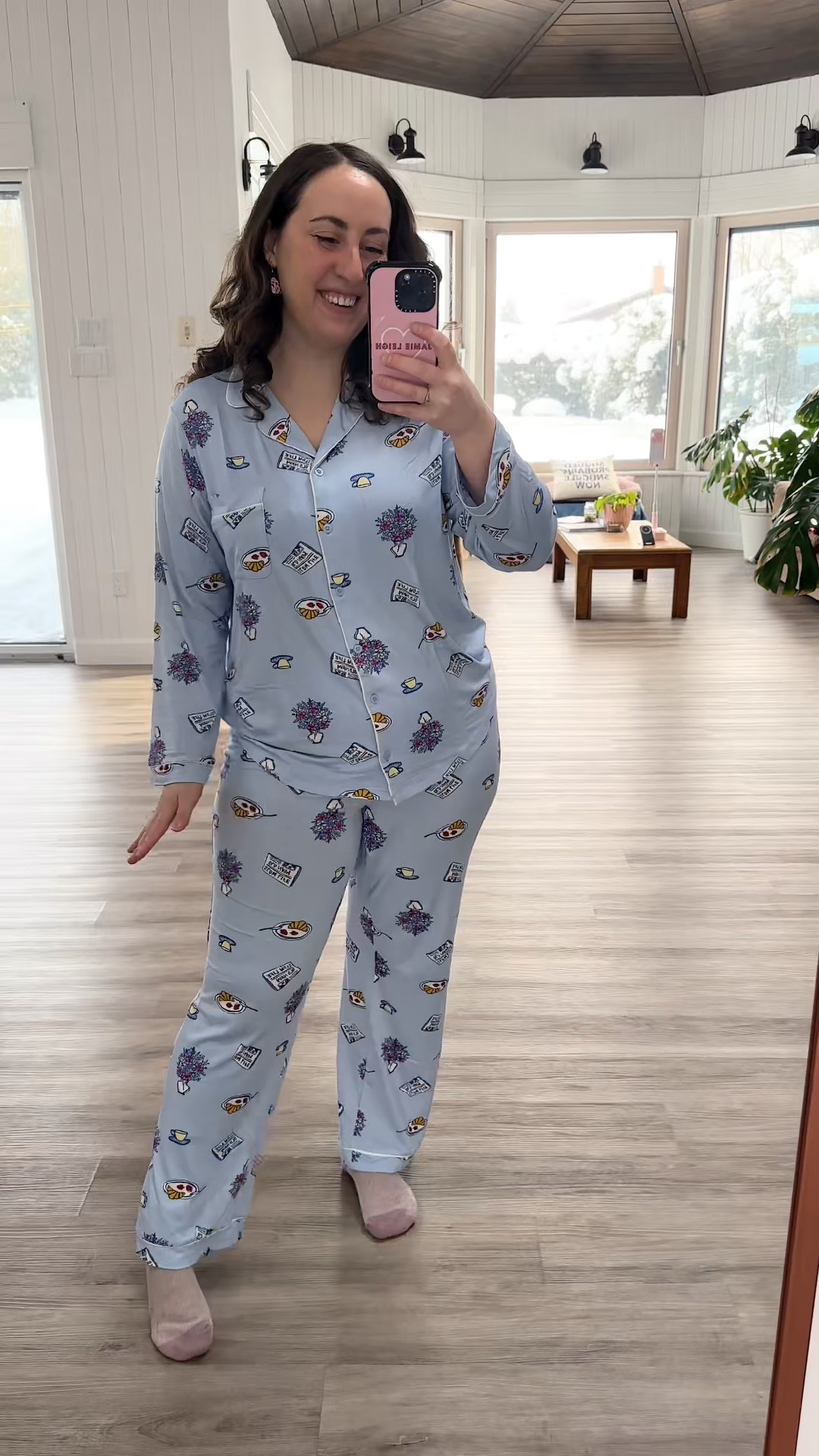 I got these new super cute pjs from Old Navy - I am such a sucker for anything with croissants on it 🥐 These are their Sunday soft pjs which are always SO comfy and I just love them! I got a medium petite and they fit perfectly! 

#LTKPetite #LTKselfcare #LTKValentine