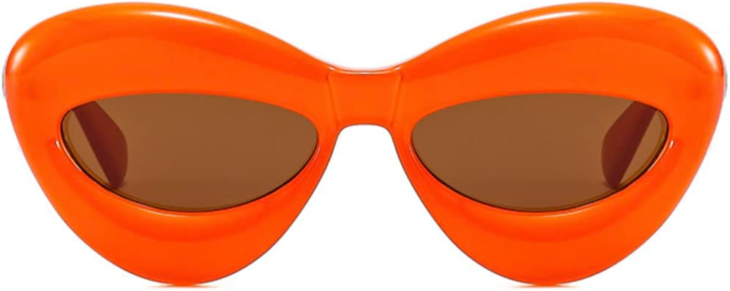 W&Y YING Inflated Fun Lip Cat Eye Sunglasses Shades for Women Men Fashion Oversized Thick Frame Y... | Amazon (US)