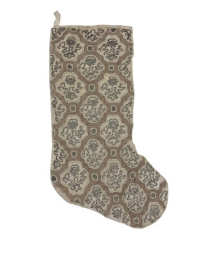 Mod Lifestyles Swirl Beaded Velvet Christmas Stocking, 8" X 22 | Macys (US)