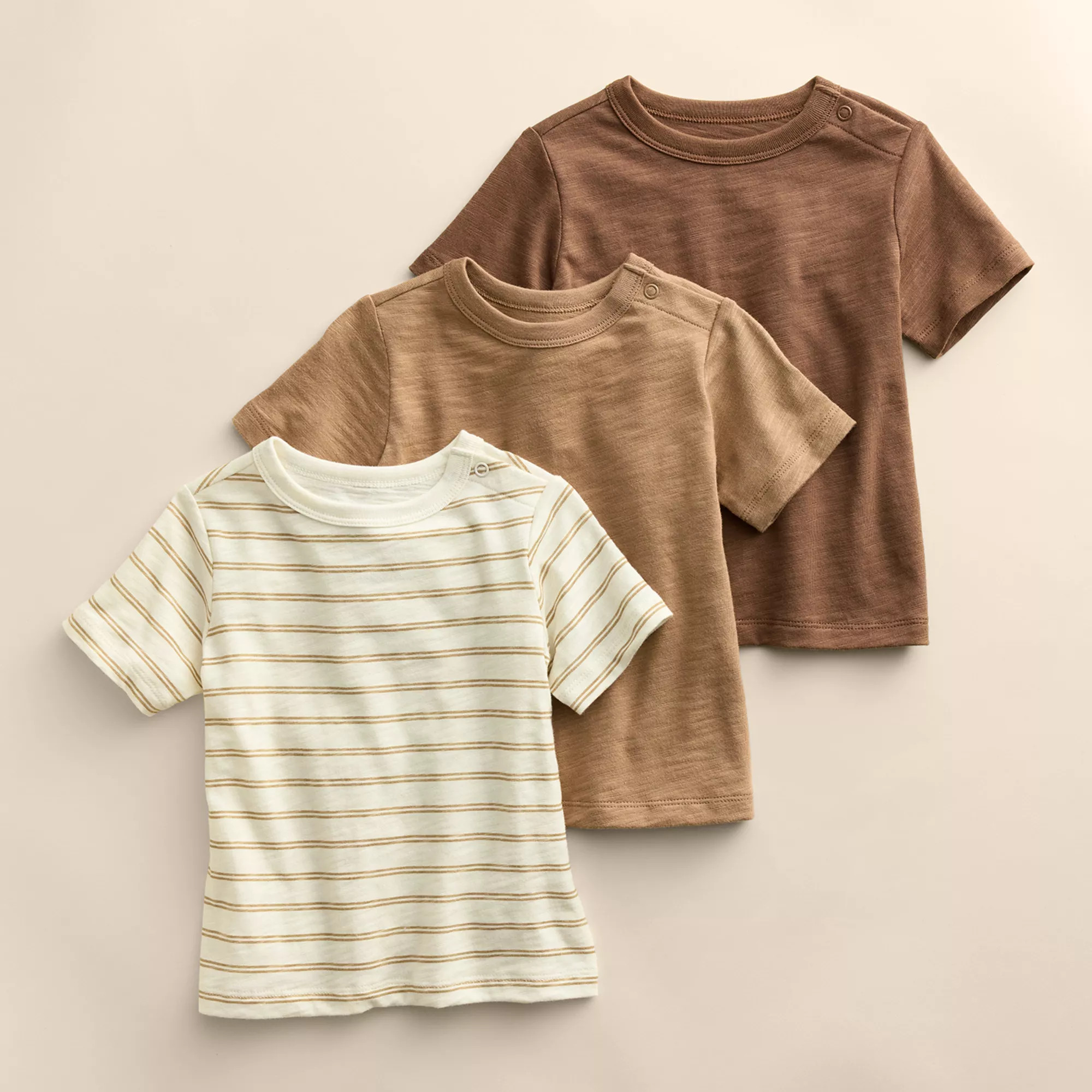 Kids 4-12 Little Co. by Lauren Conrad Organic 3-Pack Short Sleeve Tees | Kohl's